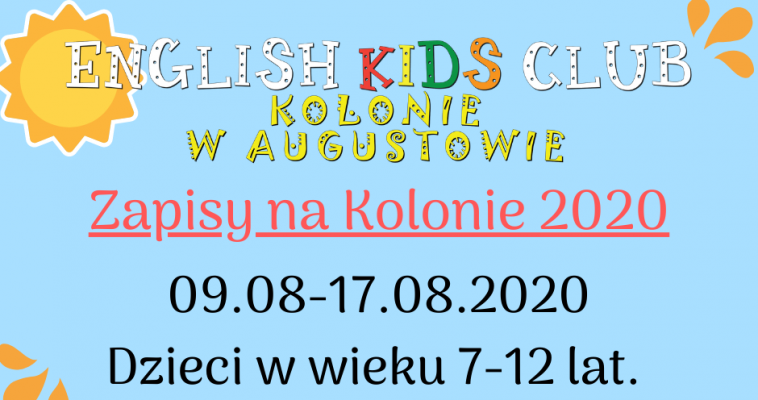 kolonie w augustowie dla dzieci 2020