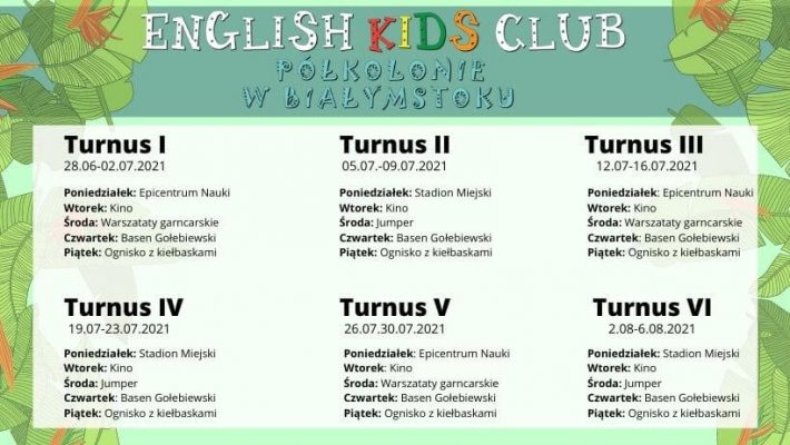 Pólkole letnie 2021