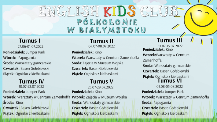 Półkolonie letnie 2022