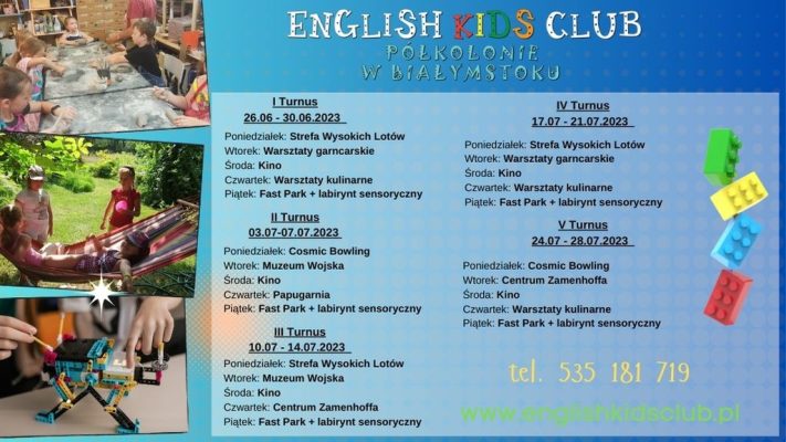 Półkolonie letnie 2023- zapisy